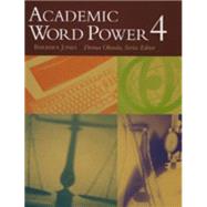 Academic Word Power 4 by Jones, Barbara, 9780618397747