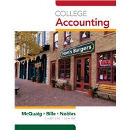 College Accounting, Chapters 1-24 by McQuaig, Douglas J.; Bille, Patricia A.; Nobles, Tracie L., 9781439037751