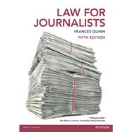 Law for Journalists by Quinn, Frances, 9781292017754