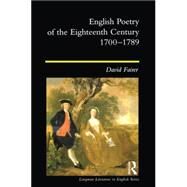 English Poetry of the Eighteenth Century, 1700-1789 by Fairer; David, 9780582227774