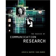 The Basics of Communication Research (with InfoTrac) by Baxter, Leslie; Babbie, Earl, 9780534507787