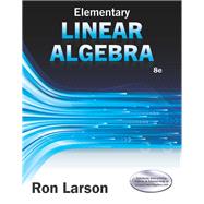 Elementary Linear Algebra by Ron Larson, 9781305887824