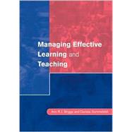 Managing Effective Learning and Teaching by Ann R J Briggs, 9780761947837