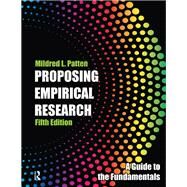Proposing Empirical Research by Mildred L Patten, 9781138287839