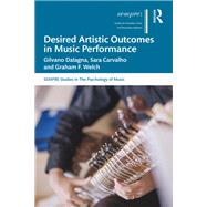 Desired Artistic Outcomes in Music Performance by Gilvano Dalagna; Sara Carvalho; Graham F. Welch, 9780367537845