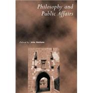 Philosophy and Public Affairs by Edited by John Haldane, 9780521667845