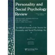 Perspectives on Evil and Violence: A Special Issue of personality and Social Psychology Review by Miller; Arthur G., 9780805897845