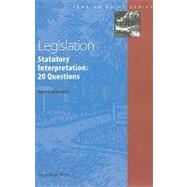 Legislation: Statutory Interpretation : 20 Questions by Greenawalt, Kent, 9781566627849