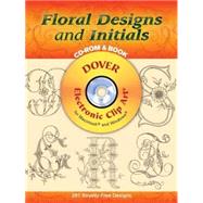 Floral Designs and Initials CD-ROM and Book by Waldrep, Mary Carolyn, 9780486997858