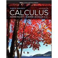 Calculus Single Variable, 8th Edition with WileyPLUS Next Gen Card and Loose-Leaf Set Multi-Semester by Hughes-Hallett, 9781119777885