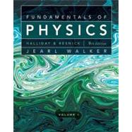 Fundamentals of Physics, 9th Edition, Volume 1, Chapters 1-20, 9th Edition by Halliday, David (Univ. of Pittsburgh); Resnick, Robert (Rensselaer Polytechnic Institute); Walker, Jearl (Cleveland State Univ.), 9780470547892