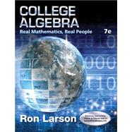 WebAssign for Larson's College Algebra: Real Mathematics, Real People, 7th Edition [Instant Access], Single-Term by Larson, Ron, 9781337767903