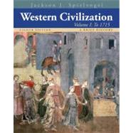 Western Civilization A Brief History, Volume I: To 1715 by Spielvogel, Jackson J., 9781133607922