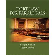 Tort Law for Paralegals by Guay III, George E.; Cummins, Robert, 9780133067941