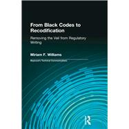 From Black Codes to Recodification by Williams, Miriam F.; Sides, Charles H., 9781138637955