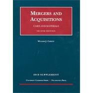 Mergers and Acquisitions, Cases and Materials, 2D, 2010 Supplement by Carney, William J., 9781599417967