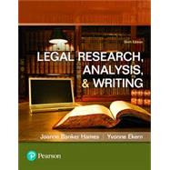 Legal Research, Analysis, and Writing, 6th edition - Pearson+ Subscription by Hames, Joanne; Ekern, Yvonne, 9780137407972