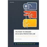 The Right to Erasure in Eu Data Protection Law by Ausloos, Jef, 9780198847977