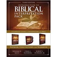 Introduction to Biblical Interpretation Pack by Klein, William W.; Blomberg, Craig L.; Hubbard, Robert L., Jr., 9780310537984