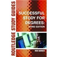 Successful Study for Degrees by Barnes,Rob, 9780415327992