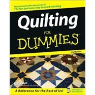 Quilting For Dummies,Fall, Cheryl,9780764597992