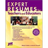 Expert Resumes for Teachers and Educators by Enelow, Wendy S.; Kursmark, Louise M., 9781563707995