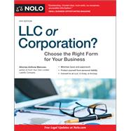 Llc or Corporation? by Mancuso, Anthony, 9781413328004