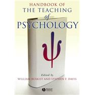 Handbook of the Teaching of Psychology by Buskist, William; Davis, Stephen F., 9781405138017