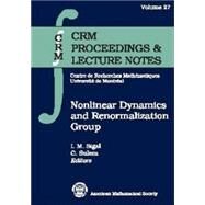 Nonlinear Dynamics and Renormalization Group by Sigal, Israel Michael; Sulem, C., 9780821828021