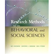 Research Methods for the Behavioral and Social Sciences by Weathington, Bart L.; Cunningham, Christopher J. L.; Pittenger, David J., 9780470458037