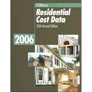 Residential Cost Data 2006 by RS Means Engineering, 9780876298039