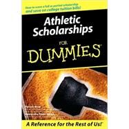 Athletic Scholarships For Dummies by Britz, Pat; Powe Allred, Alexandra, 9780764598043