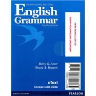 Understanding and Using English Grammar eTEXT with Audio; without Answer Key (Access Card) by Azar, Betty S.; Hagen, Stacy A., 9780133438055