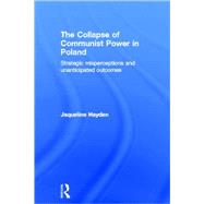 The Collapse of Communist Power in Poland: Strategic Misperceptions and Unanticipated Outcomes by Hayden; Jacqueline, 9780415368056