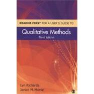 Readme First for a User's Guide to Qualitative Methods by Lyn Richards, 9781412998062