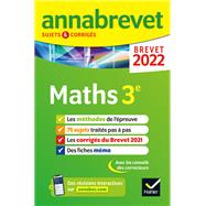 Annales du brevet Annabrevet 2022 Maths by Bernard Demeillers; Emmanuelle Michaud, 9782401078062