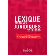 Lexique des termes juridiques 2019-2020 - 27e d. by Serge Guinchard; Thierry Debard, 9782247188079