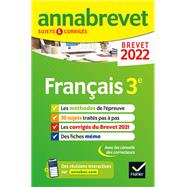 Annales du brevet Annabrevet 2022 Franais 3e by Christine Formond; Louise Taquechel, 9782401078079