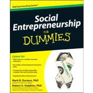 Social Entrepreneurship For Dummies by Durieux, Mark; Stebbins, Robert, 9780470538081