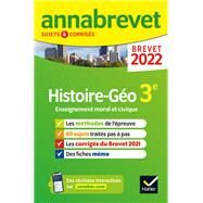 Annales du brevet Annabrevet 2022 Histoire-gographie EMC 3e by Christophe Clavel; Jean-Franois Lecaillon, 9782401078086