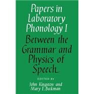 Papers in Laboratory Phonology by Edited by John Kingston , Mary E. Beckman, 9780521368087