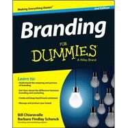 Branding for Dummies by Chiaravalle, Bill; Schenck, Barbara Findlay, 9781118958087