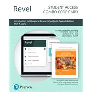 Revel for Introduction to Behavioral Research Methods -- Combo Access Card by Leary, Mark R., 9780135248089