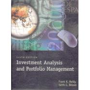 Investment Analysis and Portfolio Management by Reilly, Frank K.; Brown, Keith C., 9780030258091