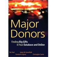 Major Donors Finding Big Gifts in Your Database and Online by Hart, Ted; Greenfield, James M.; Gignac, Pamela M.; Carnie, Christopher, 9780471768104