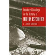 Annotated Readings in the History of Modern Psychology by Goodwin, C. James, 9780470228111