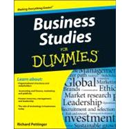 Business Studies for Dummies by Pettinger, Richard, 9781118348116