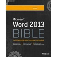Word 2013 Bible by Bucki, Lisa A., 9781118488126