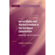 Social Rights and Market Freedom in the European Constitution: A Labour Law Perspective by Stefano Giubboni, 9780521108133