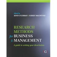 Research Methods for Business and Management by O'gorman, Kevin D.; Macintosh, Robert, 9781910158135